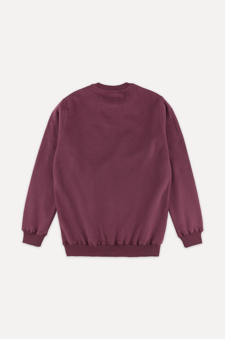 Organic Essential Sweater Burgundy