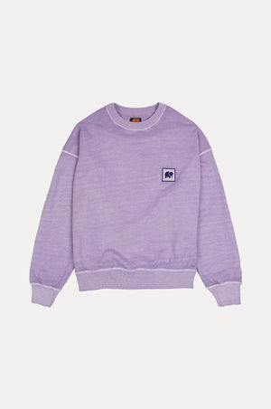 Silhouette de face — Women's Espliego Pigment Dyed Oversized Sweatshirt Lavender | TP_IMAGE_TYPE=SILHOUETTE_FRONT