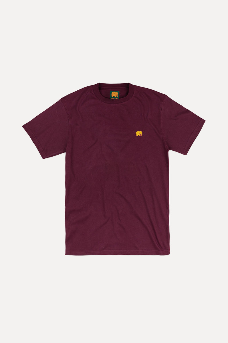 Organic Essential T-Shirt Burgundy