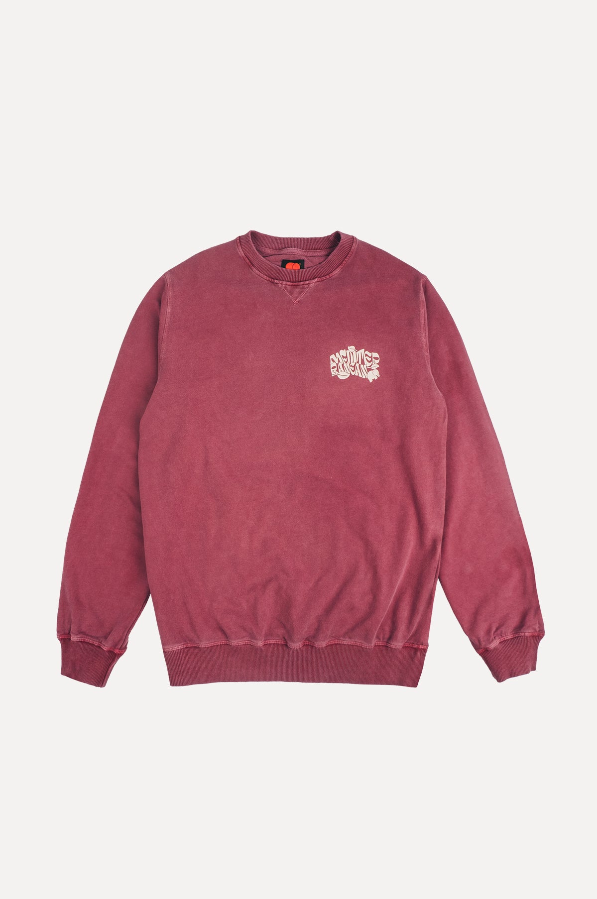 Cerezo Pigment Dyed Sweater Cherry Red