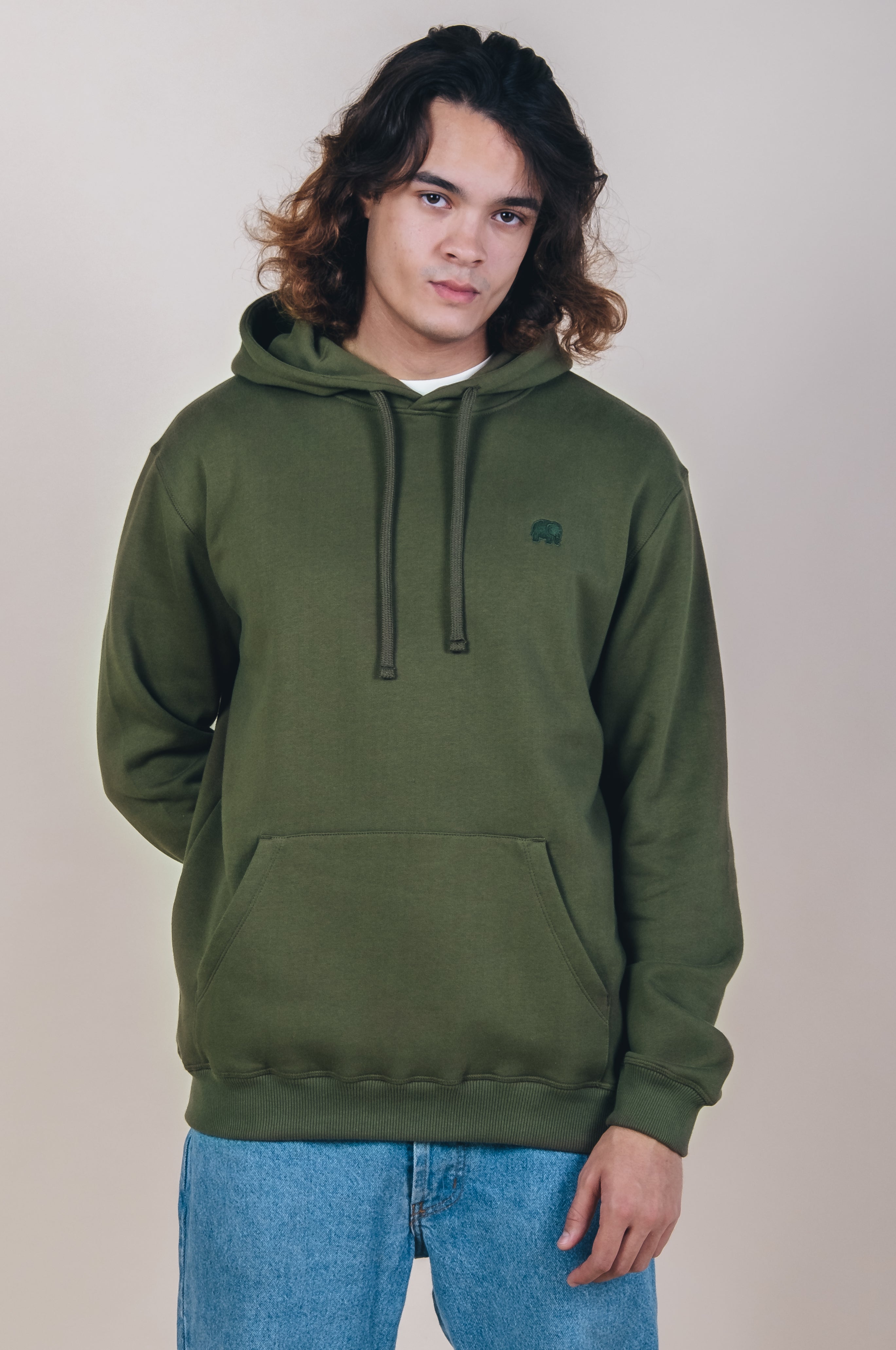 Organic Essential Hoodie Dark Olive – Trendsplant