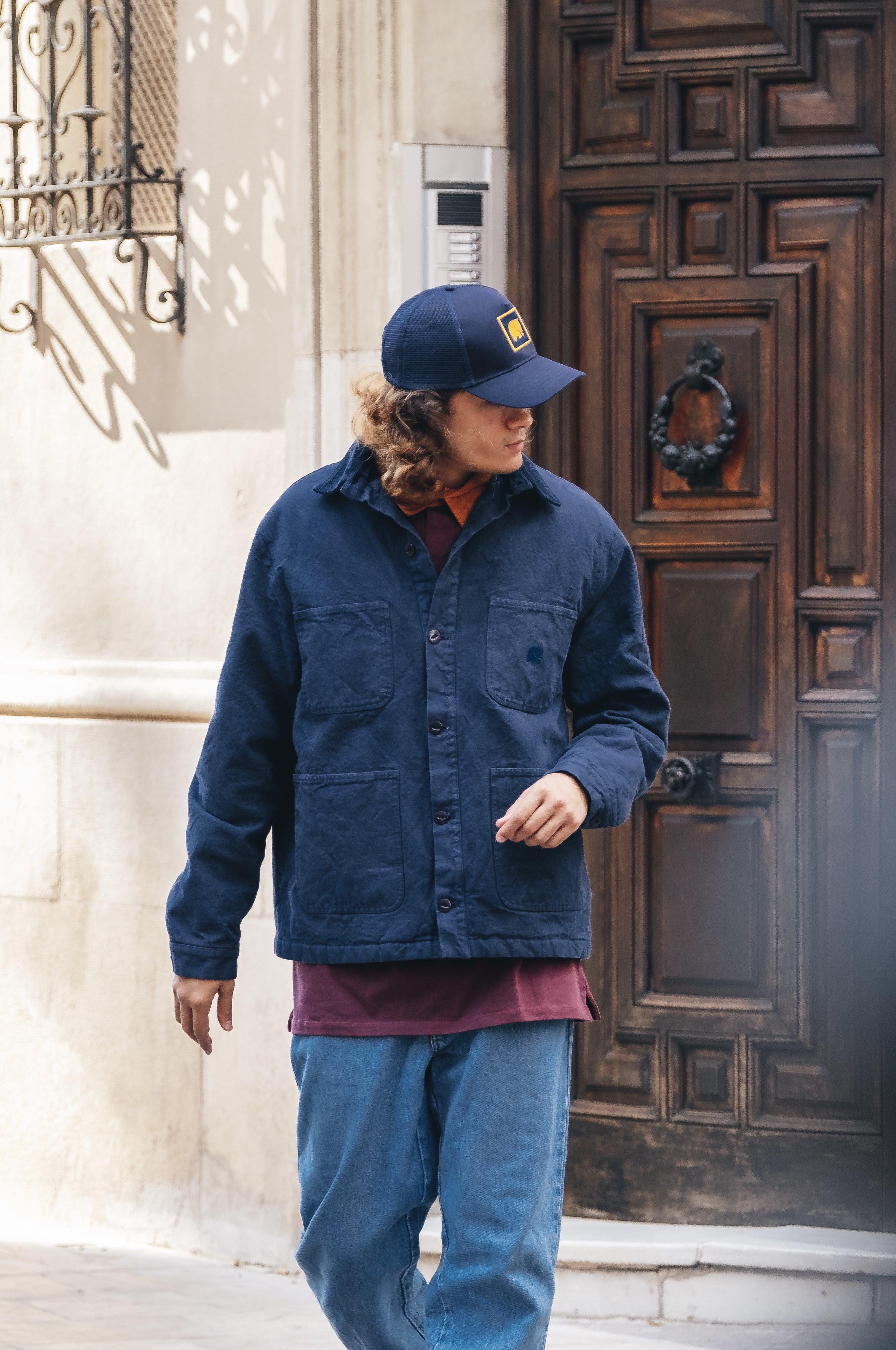 Organic Chore Jacket Navy – Trendsplant