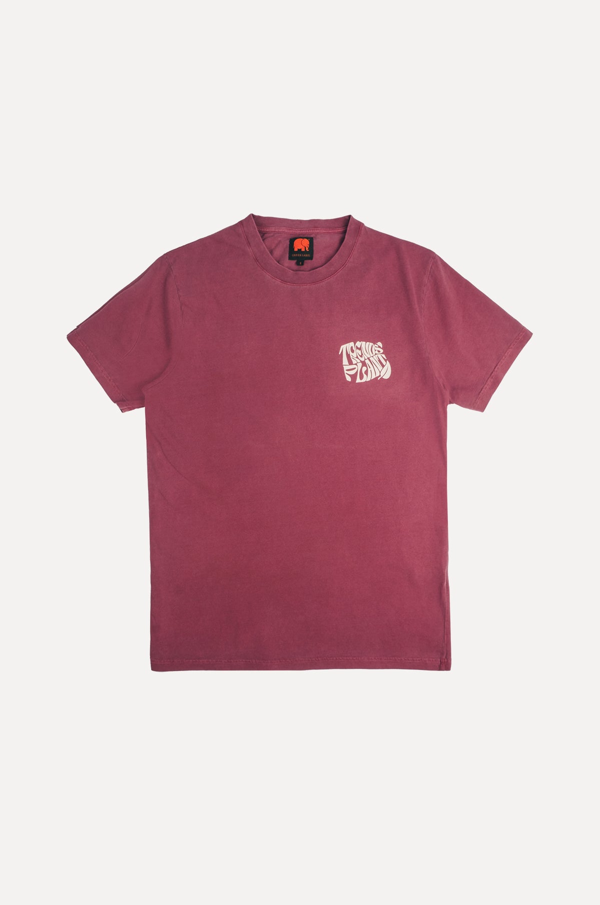 Prunus Pigment Dyed T-Shirt Cherry Red